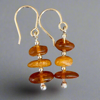 Small Vintage amber earrings
