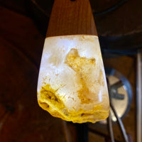 Kauri gum and swamp kauri pendant