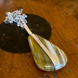NZ sardonyx and silver necklace