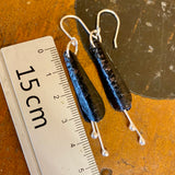 Copper and sterling silver earrings