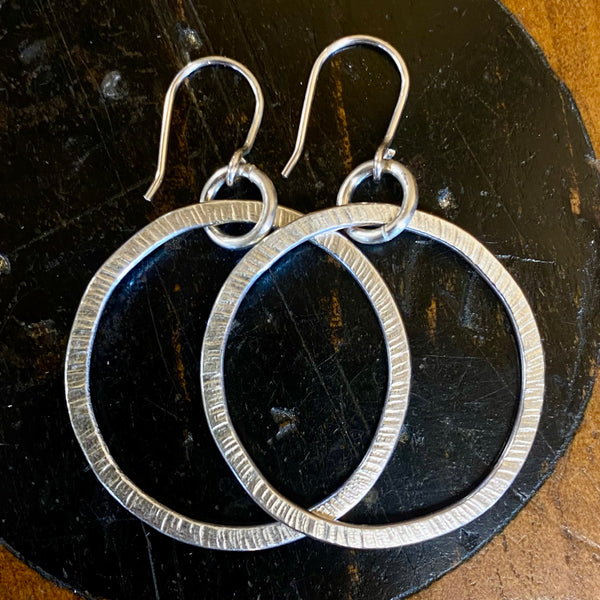 Sterling silver hoop earrings