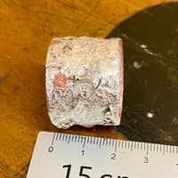 Copper and sterling silver ring