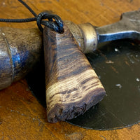Unique wood pendant