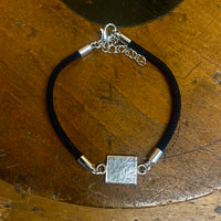 Sterling silver charm wrist bracelet