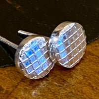 Fine silver stud earrings