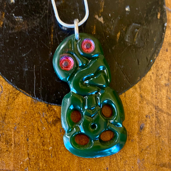 Vintage souvenir tiki pendant/necklace