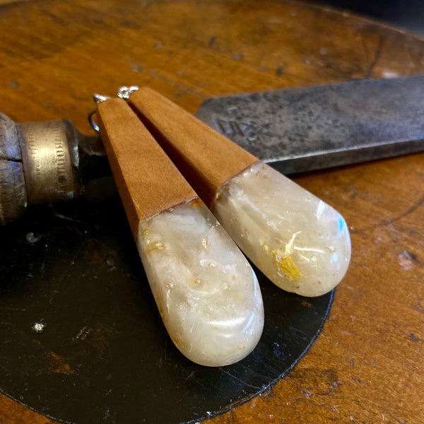 Kauri gum earrings