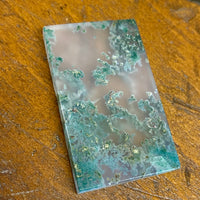 Moss agate specimen (green)