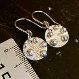 Fine silver ball earrings