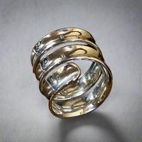 Sterling silver triple wrap ring