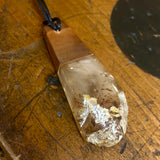 Kauri gum and swamp kauri pendant