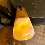 Kauri gum and swamp kauri pendant
