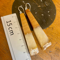 Kauri gum and swamp kauri earrings