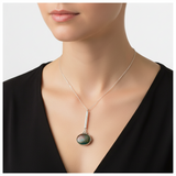 Vintage bloodstone and sterling silver necklace/pendant