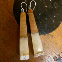 Kauri gum and swamp kauri earrings