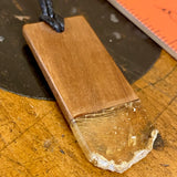 Kauri gum and swamp kauri pendant