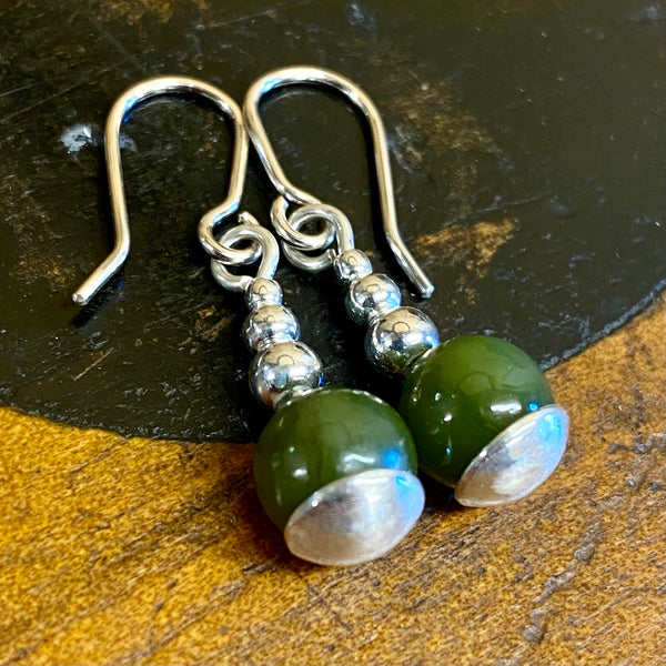 Vintage Pounamu Drop Earrings