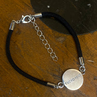 Sterling silver charm wrist bracelet