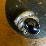 Black onyx wrap ring