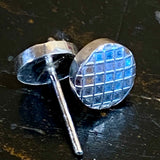 Fine silver stud earrings