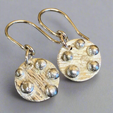 Fine silver ball earrings