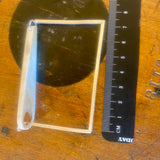 Vintage bone and silver square wrist bracelet/bangle