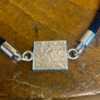 Sterling silver charm wrist bracelet