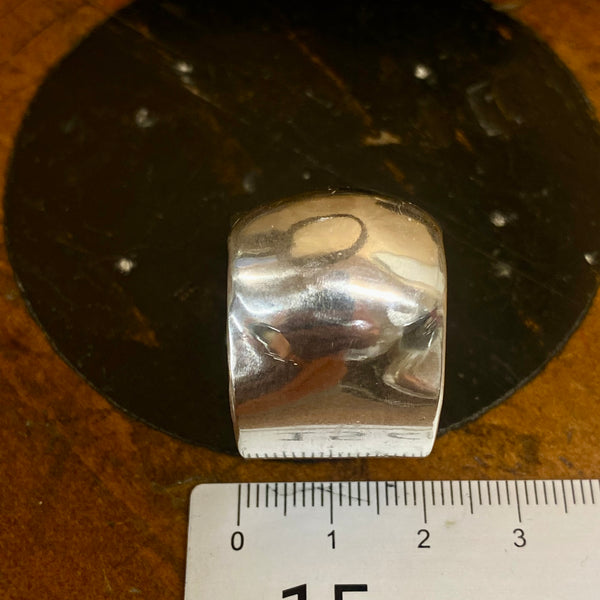 Brutalist sterling silver ring