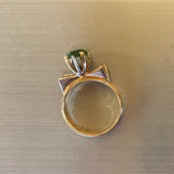 Vintage gold and pounamu ring
