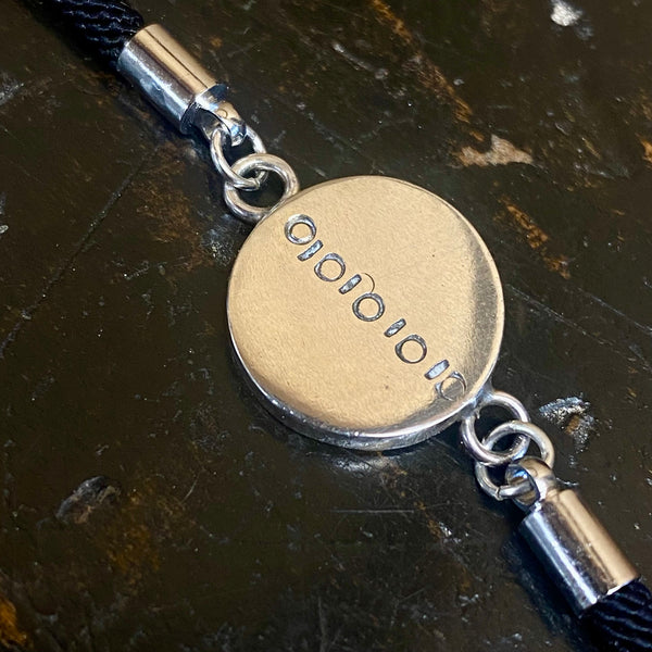 Sterling silver charm wrist bracelet