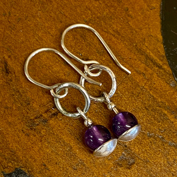 Amethyst earrings