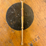 Vintage bobbin with copper wire single earring