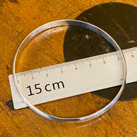 Sterling silver wrist bangle/bracelet (large)