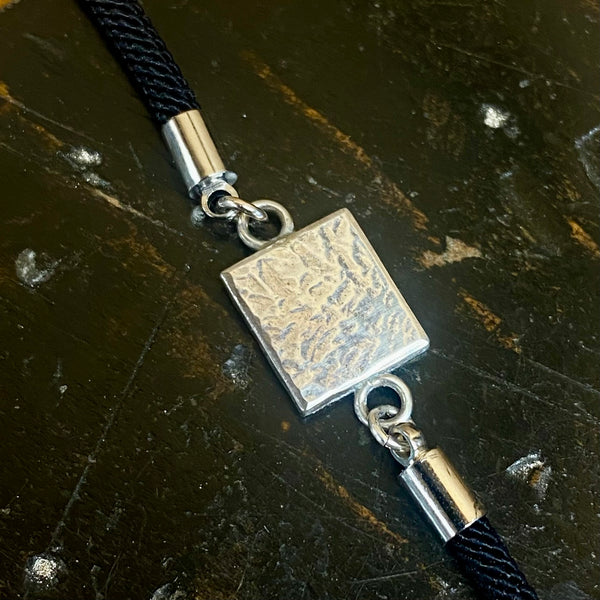 Sterling silver charm wrist bracelet