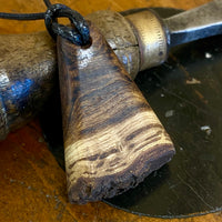 Unique wood pendant