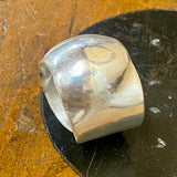 Brutalist sterling silver ring