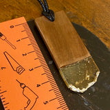 Kauri gum and swamp kauri pendant