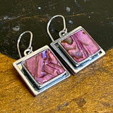 Pink Paua Earrings