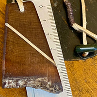 Swamp tōtara and sterling silver pendant/ necklace