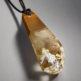 Kauri gum and swamp kauri pendant