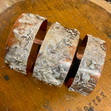 Copper and sterling silver wrist bangle/bracelet set