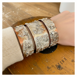 Copper and sterling silver wrist bangle/bracelet set