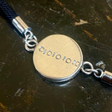 Sterling silver charm wrist bracelet