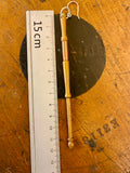 Vintage bobbin with copper wire single earring