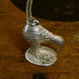Vintage sterling kiwiana kiwi pendant