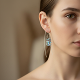 Vintage pāua tiki earrings