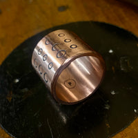 Copper statement ring