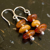 Small Vintage amber earrings