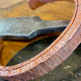 Hand forged copper bangle/bracelet
