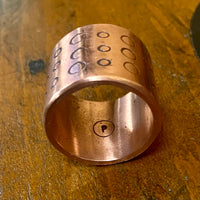 Copper statement ring